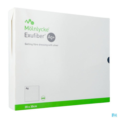 Molnlycke® Exufiber Ag Gel.fibre Dressing Ster 20 X 30cm 5