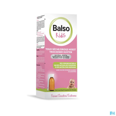 Balso Kids Hoestsiroop Z/suiker 125ml+pipet