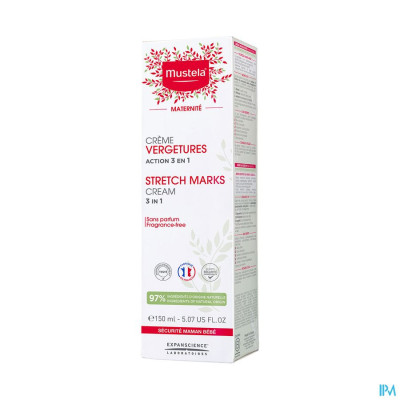 Mustela Mat Anti-striemen Crème zonder parfum (150ml)