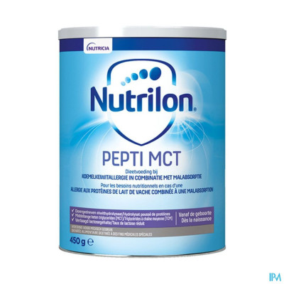 Nutrilon Pepti Mct Pdr Blik 450g