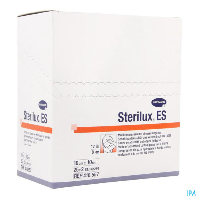 Sterilux® ES 10x10cm 8-laags Steriel (25x2 stuks)