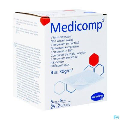 Medicomp® 5x5cm 4-laags Steriel (25x2 stuks)