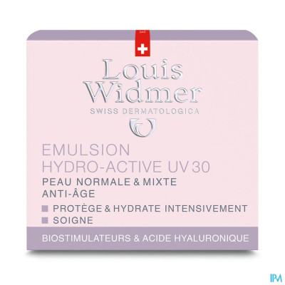 Louis Widmer - Emulsion Hydro-Active UV30 (licht parfum) - 50ml