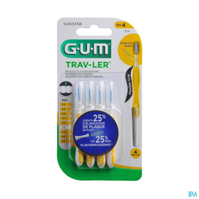 GUM® Proxabrush Travel Tap Xfine 4 1514