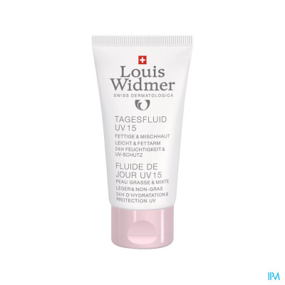 Louis Widmer - Fluide Hydratant Dag UV15 (zonder parfum) - 50ml