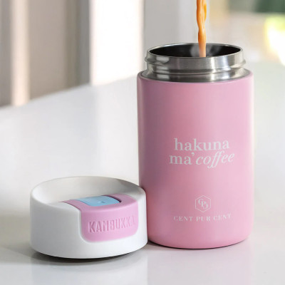 Cent Pur Cent - Kambukka Coffee Travelmug "Hakuna Ma'coffee" (300ml)