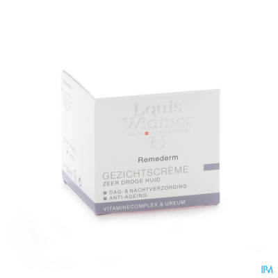 Louis Widmer - Remederm Dry Skin Gezichtscrème (licht parfum) - 50 ml