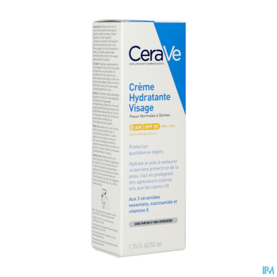 CeraVe Hydraterende Gezichtscrème SPF50 52ml