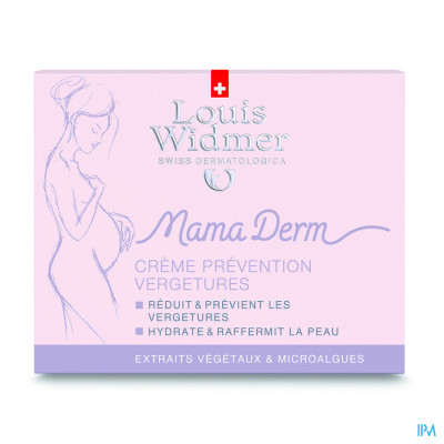 Louis Widmer - MamaDerm Crème tegen Striemen (licht parfum) - 250 ml