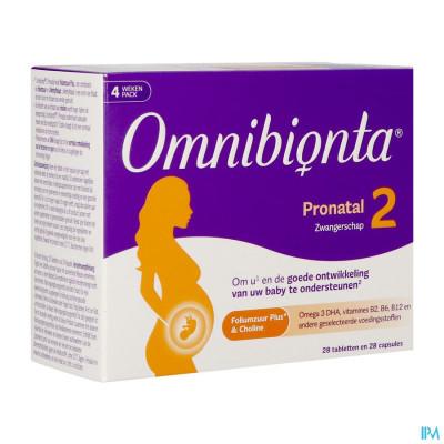 Omnibionta® Pronatal 2 Zwangerschap - 4 weken (28 tabletten + 28 capsules)