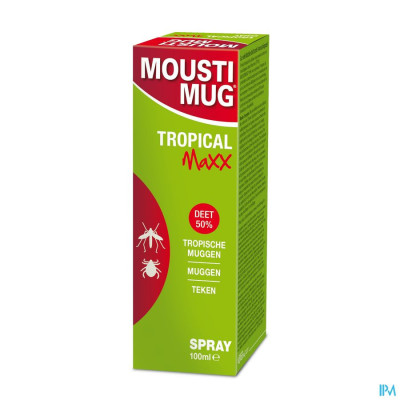 Moustimug Tropical Spray Maxx 50% Deet (100ml)