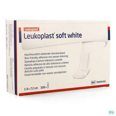 Leukoplast Soft White 19x72mm 100