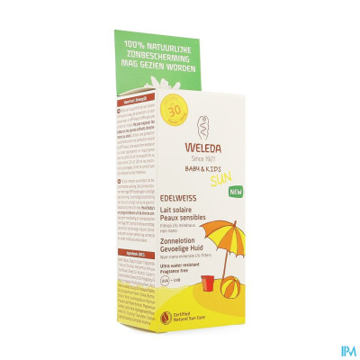 Weleda Edelweiss Zonnelotion Gev. Huid IP30 (150ml)