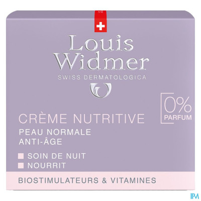 Louis Widmer - Nachtcrème Nutritive (zonder parfum) - 50ml