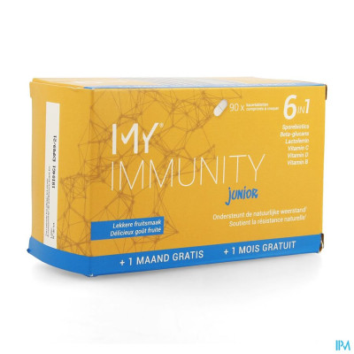 MY IMMUNITY Junior 6-in-1 (90 kauwtabletten)