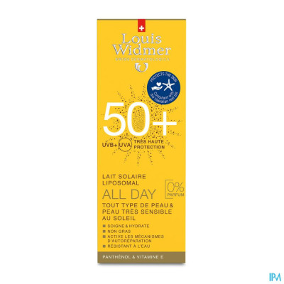 Louis Widmer Sun - All Day 50+ (zonder parfum) - 100ml