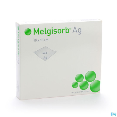 Molnlycke® Melgisorb Ag Kp Ster 10x10cm 10 256100