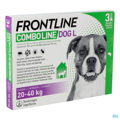 FRONTLINE COMBO® Line Hond L (20-40 kg) - 3 Pipetten
