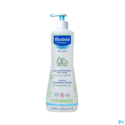 Mustela Normale Huid Water Reinigend zonder spoelen (750ml)