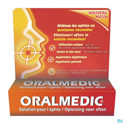 Oralmedic tegen Aften Applicator (3 toepassingen)