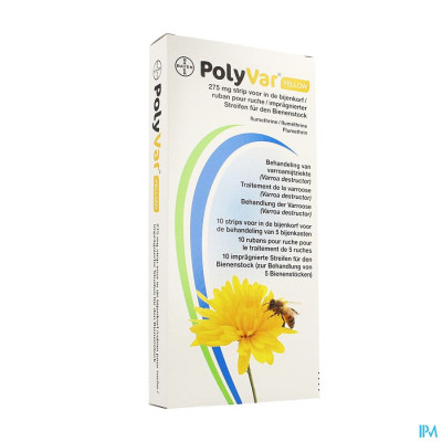 Polyvar Yellow 275mg Strip Bijenkorf 10