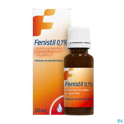 Fenistil 0,1% Drinkbare Opl 1mg/ml Gutt 20ml