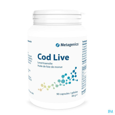 Codlive Pot Caps 90 2501 Metagenics