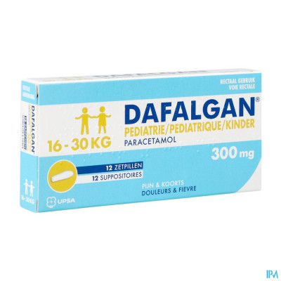 Dafalgan Pediatrie 300mg (12 zetpillen)