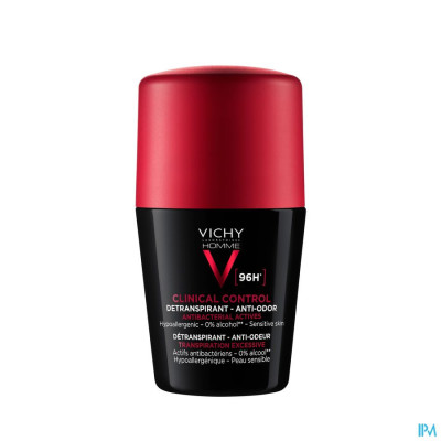 Vichy Homme Deo Detranspirant Clinical Control 96u - Roller 50ml