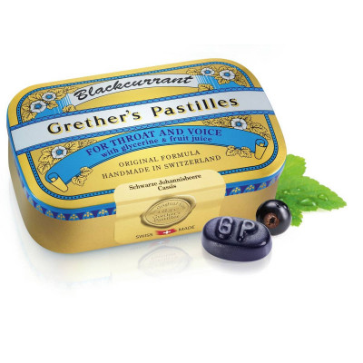Grether's Pastilles Blackcurrant 110g