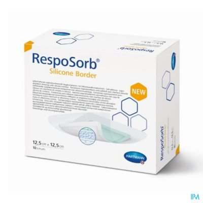 RespoSorb® Silicone Border 12,5x12,5cm (10 stuks)