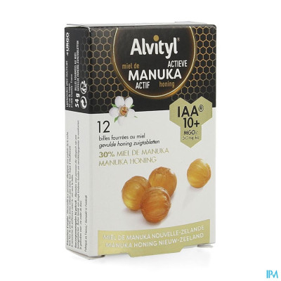 Alvityl Manuka Honing IAA 10+ (12 zuigtabletten)