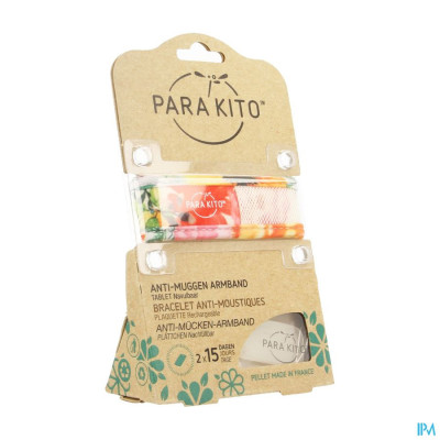 Parakito Anti-Muggenarmband Navulbaar GRAFFIC J&T Flowery