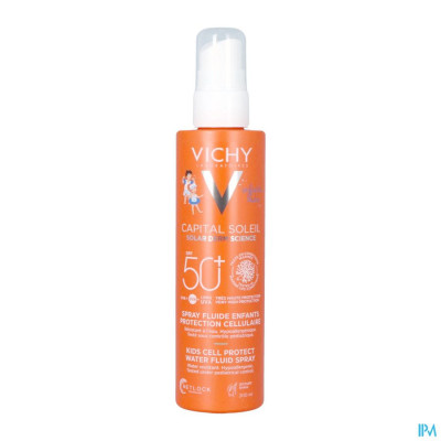 Vichy Capital Soleil Spray Fluide Enfant Protection Cellulaire SPF 50+ 200ml