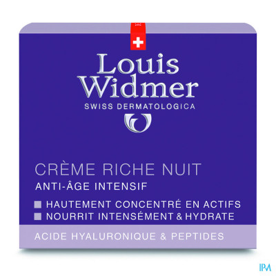 Louis Widmer - Intensief Anti-Ageing Rijke Nachtcrème (licht parfum) - 50 ml