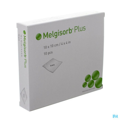 Molnlycke® Melgisorb Plus Kp Ster 10x10cm 10 252200