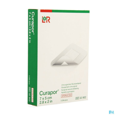 Curapor Verb Chirurg. Steriel 7cmx 5cm 5 32902