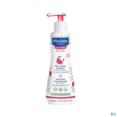 Mustela Zeer Gevoelige Huid Verzachtende Reinigende Gel (300ml)