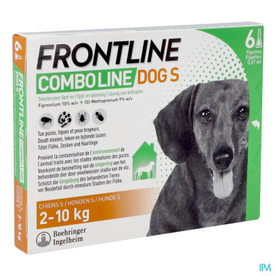FRONTLINE COMBO® Line Hond S (2-10 kg) - 6 Pipetten