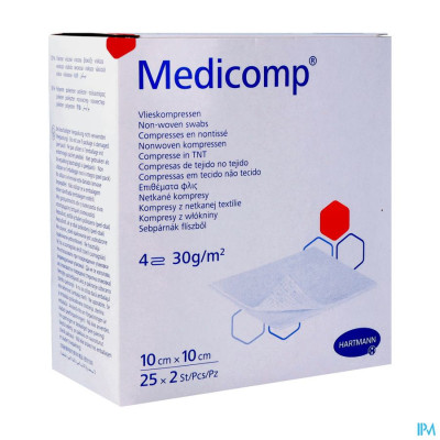 Medicomp® 10x10cm 4-laags Steriel (25x2 stuks)