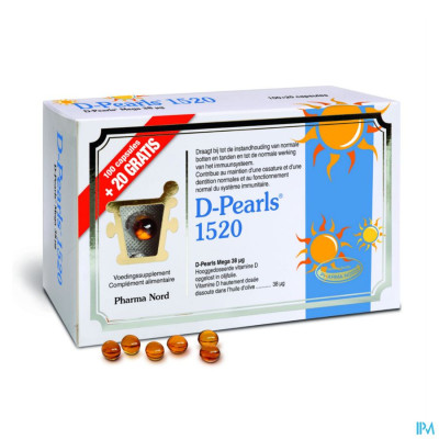 Pharma Nord D-Pearls 1520 (100 capsules + 20 gratis)