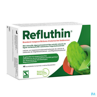 Refluthin® Muntsmaak (48 kauwtabletten)