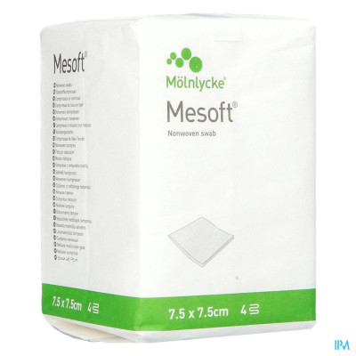 Molnlycke® Mesoft S Kp N/st 4l 7,5x 7,5cm 100 157100
