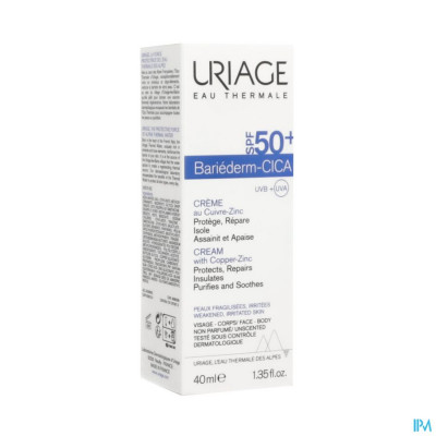 Uriage Bariederm Cica Creme Ip50+ 40ml