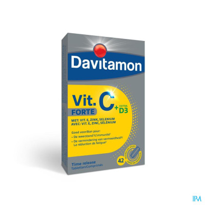 Davitamon Vitamine C Forte + Extra D3 (42 tabletten)