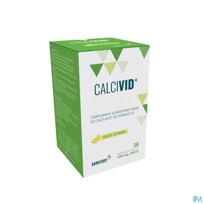 CALCIVID® 1000mg/800ie Citroen (28 kauwtabletten)