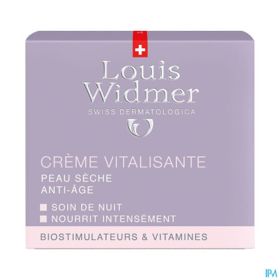 Louis Widmer - Nachtcrème Vitalisante (licht parfum) - 50ml