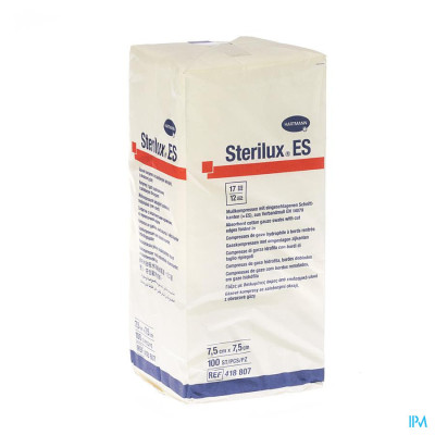 Sterilux® ES 7,5x7,5cm 12-laags nst (100 stuks)