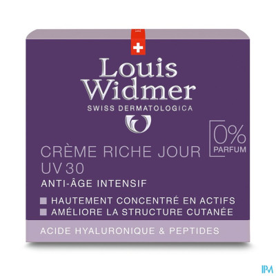 Louis Widmer - Intensief Anti-Ageing Rijke Dagcrème UV30 (zonder parfum) - 50ml