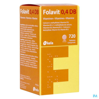 Folavit 0,4 DB (720 tabletten)